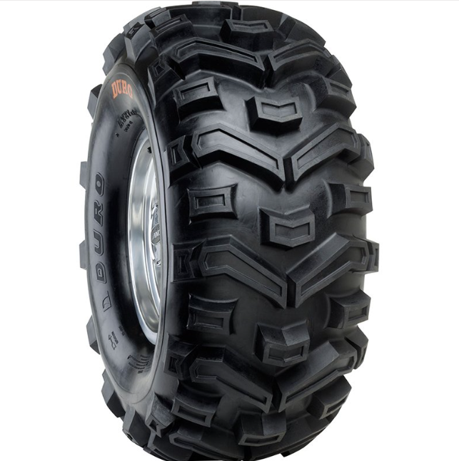 25x10x12 6 Ply Duro Buffalo DI 2010 ATV Tyre E Marked Mud Gravel Multi Directional V Shaped Tread For All Terrain