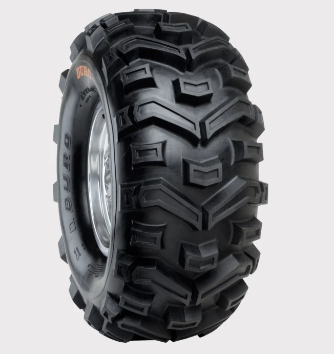 Duro Buffalo ATV tire 24x10x11, 6-ply DI-2010 with a multi-directional V-shaped mud and gravel tread