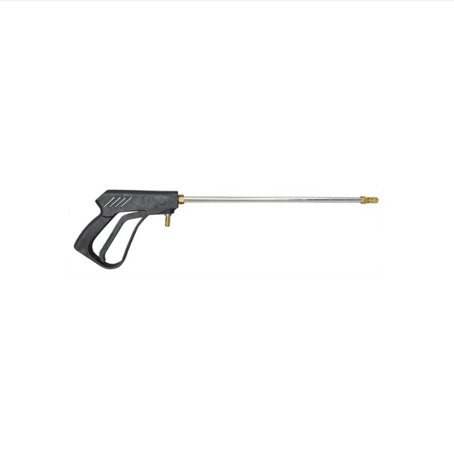 Deluxe X-26 Handgun/Lance spray wand, black grip, long silver barrel, ATV City