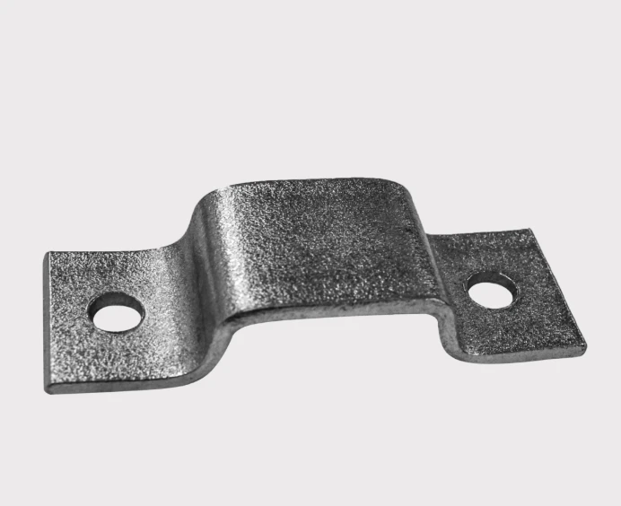 Metal saddle bracket for QuickSmart ATV seat, silver finish.
