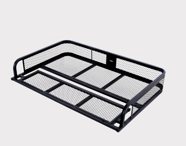 ATV City universal rear ATV basket, 1000x590x160mm heavy-duty powder-coated steel cargo carrier for fishing camping