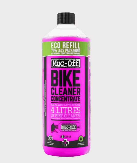 Muc-Off Bike Cleaner Concentrate bottle, pink, eco-refill label, 4 litres for bikes and ATVs