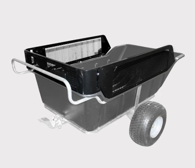 Hyper Trailer Greedy Board heavy-duty aluminum platform with black mesh sides for ATV haulage
