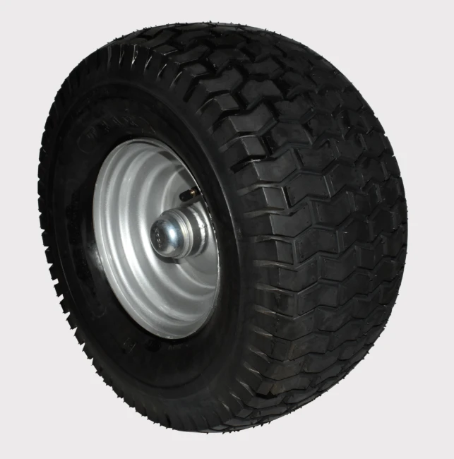 C-Dax C-Dit 300 Wheel Assembly 18x9.5x8 bearing type, black tire on silver rim