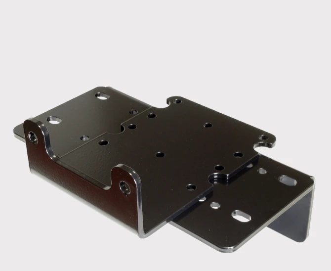 KFI Winch Mount for Kubota RTV900 UTV (2004–2008), black powder-coated, easy install