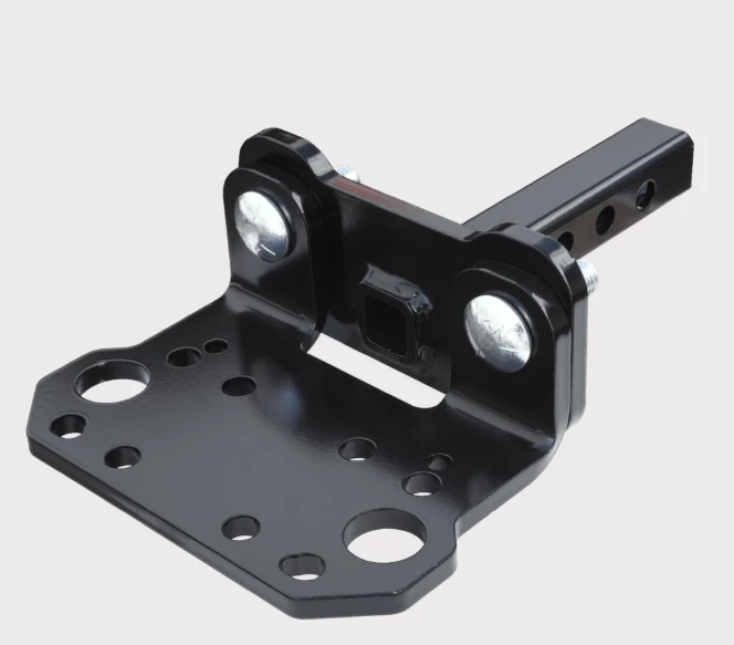 Tiger Tail 1.25in adjustable tow bar mount, black metal for ATV/UTV by KFI
