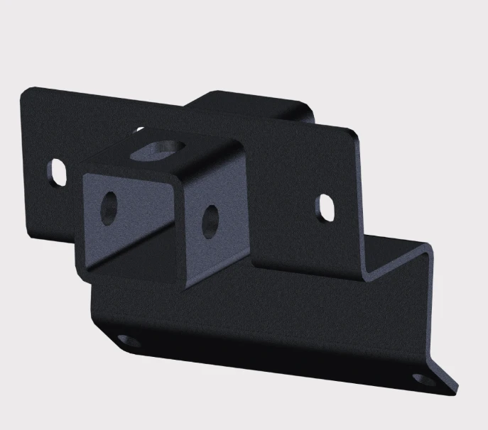 CanAm Traxter front upper 2-inch receiver hitch, black steel by KFI for Defender/Defender MAX (2016–2025)