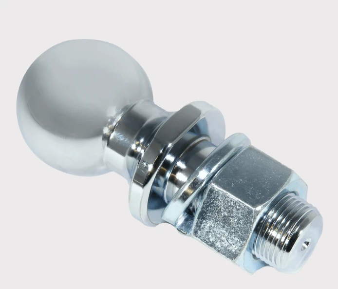 Tow ball chrome-plated 50mm with 1-inch shaft by ATV City, fits 1-inch hitch hole, 5000 lb capacity