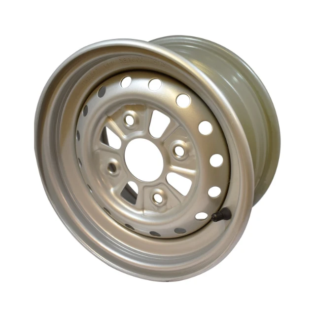 Front wheel rim for Honda TRX 250, silver steel OEM replacement for Recon Fourtrax 1997-2020 ATV City