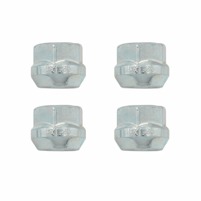 Wheel spacer nuts set, M10 x 1.25mm, four-pack for ATVs, ATV City UK supplier