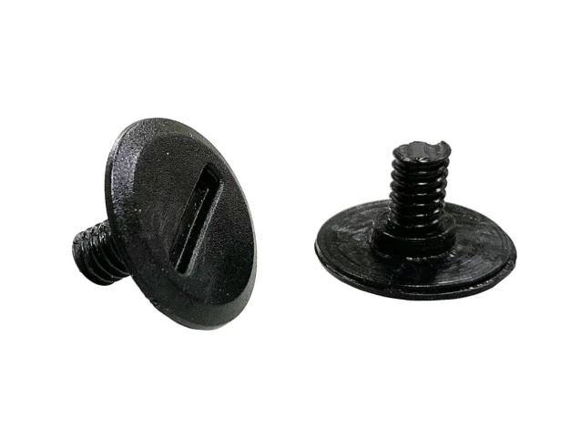 Screws for ARC helmet, ARC A-202, black round-head machine screws, pair