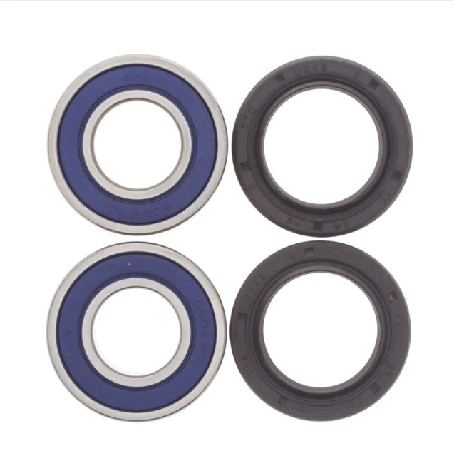 Honda wheel bearing kit by ATV City for Civic/Accord/CR-V 2000–2024; four bearings/seals, blue-ring bearings & black seals