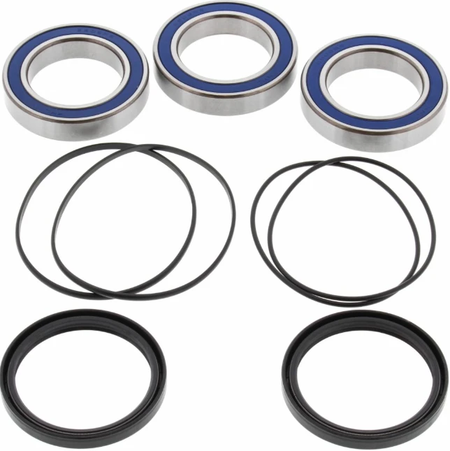 Front Wheel Bearing Kit for Kawasaki KVF360/650/700/750 Prairie Brute Force ATVs by ATV City with blue-sealed bearings