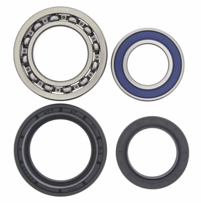 Rear wheel bearing kit, 4-piece with blue seals for Yamaha YFM400/YFM450 Kodiak ATVs (2000–2004) by ATV City