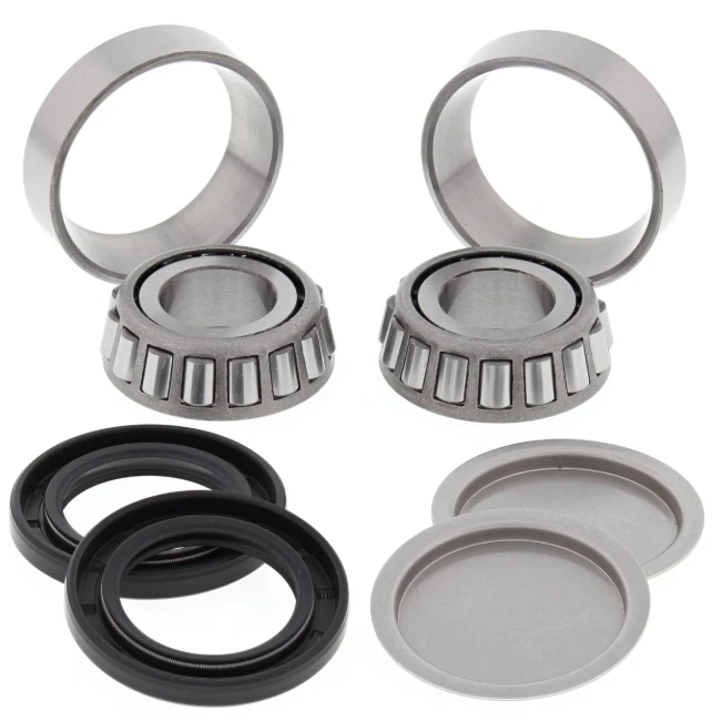 Swing Arm Bearing Kit by ATV City for Honda ATC/TRX; includes two metal needle bearings, seals, and end caps.