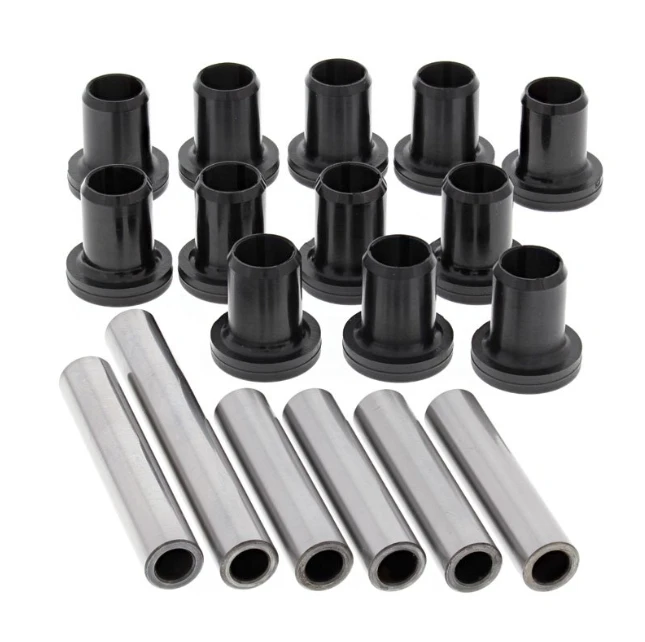 Hyper rear IRS suspension bush kit with 12 black bushings and 8 silver sleeves for Polaris LSV Electric Ranger