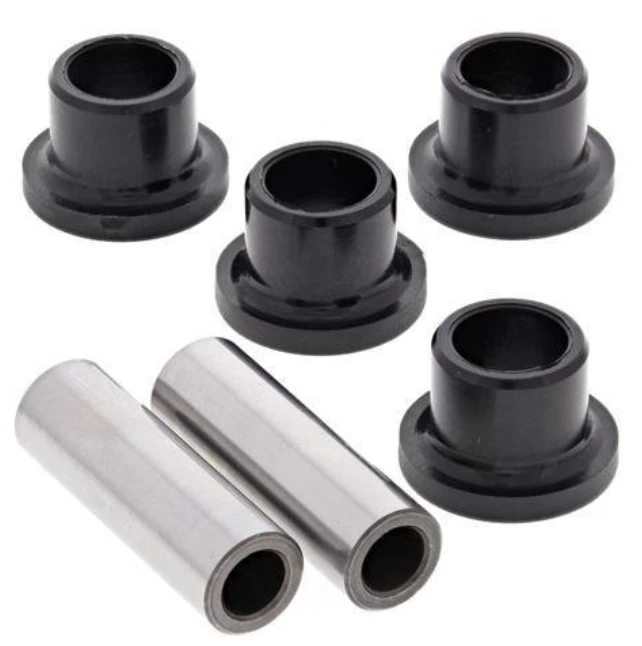 Hyper Front Lower A-Arm Bush Kit for Arctic Cat Prowler; 4 black bushings, 2 metal sleeves, hardware included.