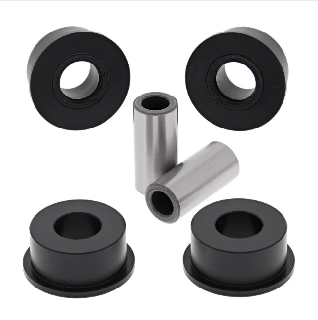 Hyper Lower A-Arm Bush Kit for Arctic Cat/Suzuki 250–500; suspension bushings with black cups and silver sleeves (8 pcs)