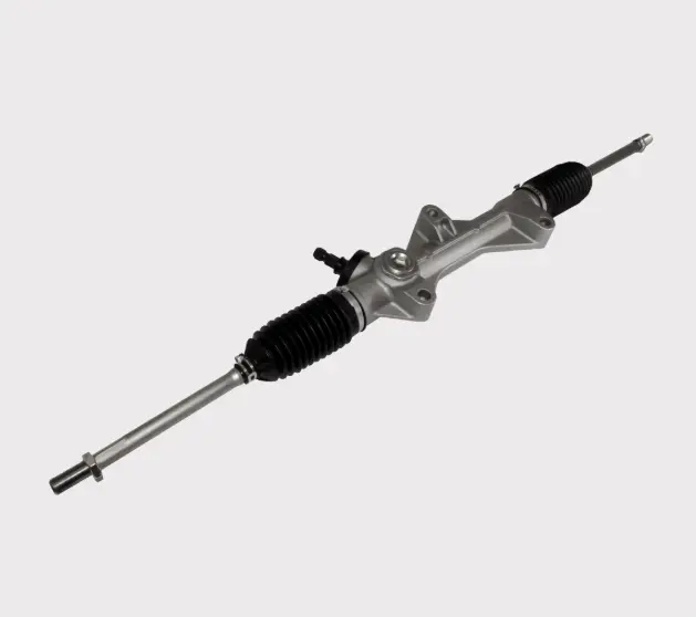 Steering rack and pinion for Polaris Ranger 400/500/EV — OEM 1823465, ATV City, silver with black boots