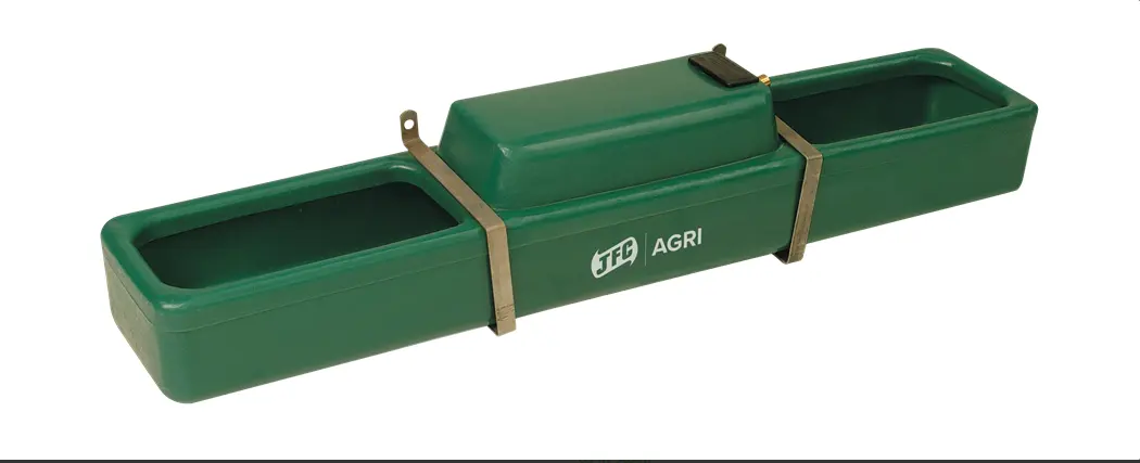 JFC Agri Sheep & Calf Drink Bowl 29.5L green double-sided livestock drinker DBL2