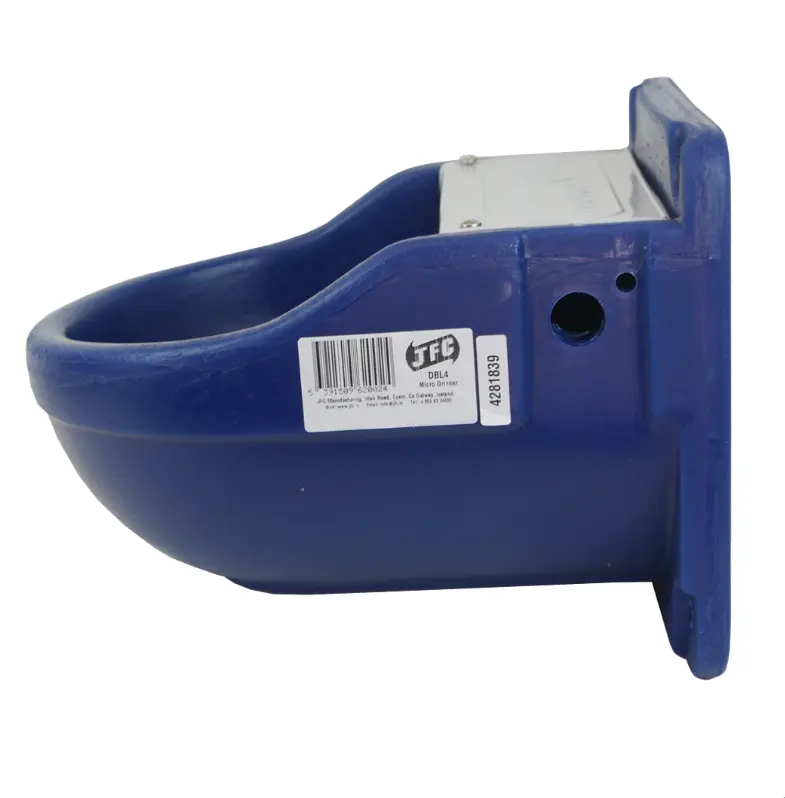 JFC Agri Micro Drink Bowl blue plastic livestock waterer
