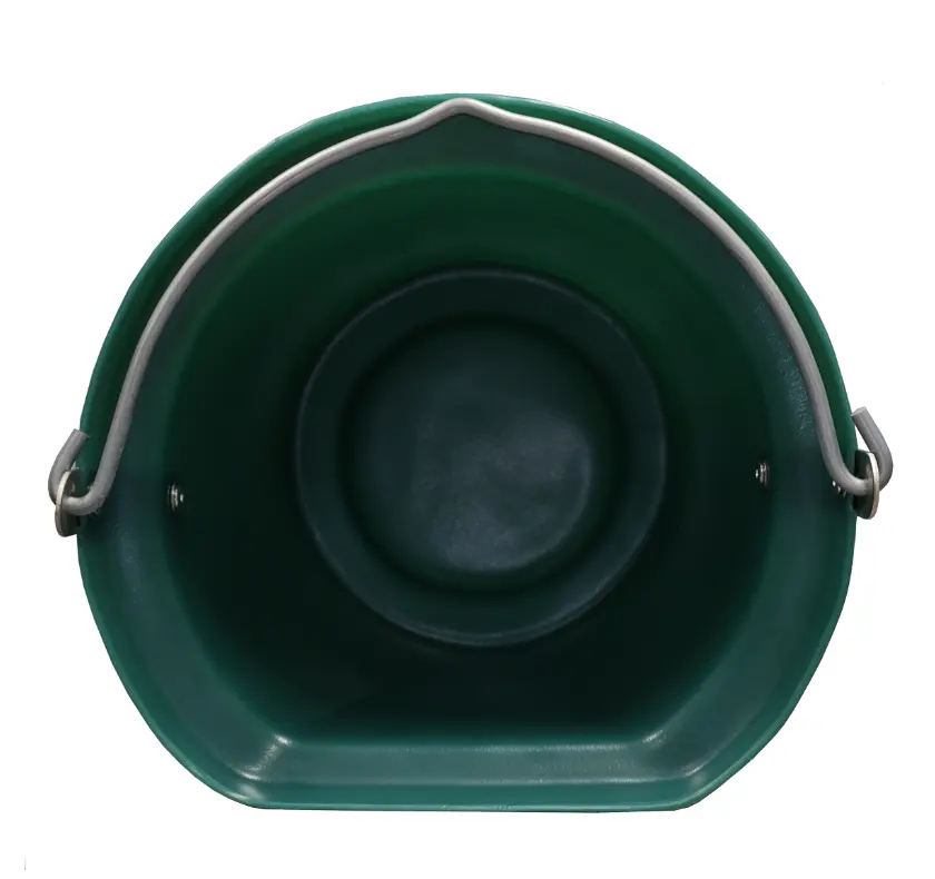 JFC Agri Green Flat Back Bucket 14L | Flat Back Stable Bucket With Notched Handle | EQ6
