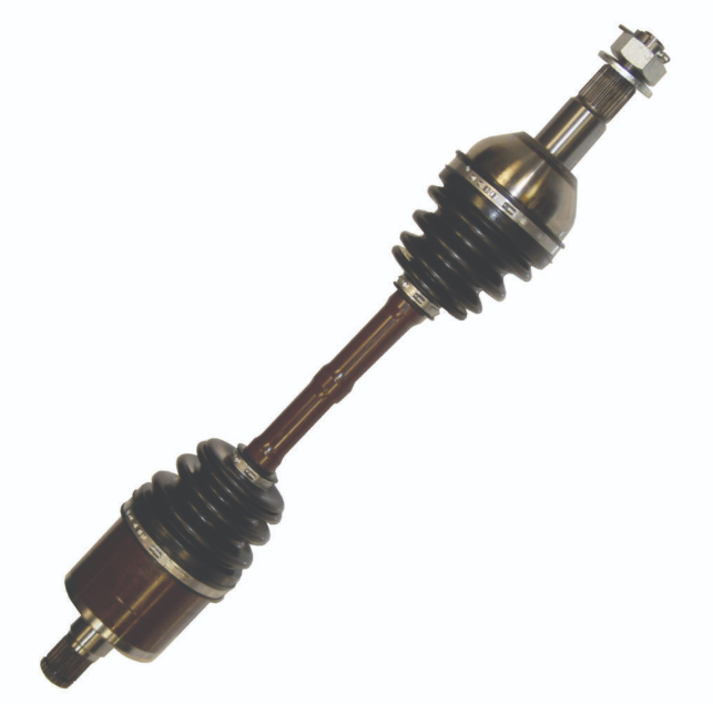 CV driveshaft rear left, complete shaft with rubber CV boots