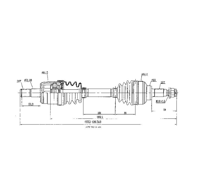 CV Driveshaft Front Right for Honda Rincon TRX500/650/680 (2005–2018), ATV City