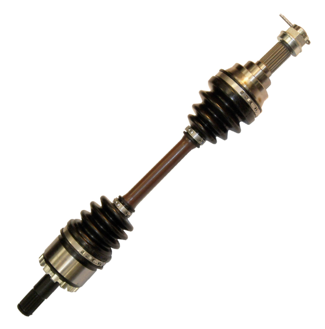 Front CV driveshaft for Kawasaki KVF400A/KVF400C Prairie 400 4x4, metal shaft with black rubber boots