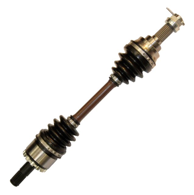 CV Shaft Complete for Kawasaki KVF 650/750 Brute Force rear, metal shaft with black rubber boots - ATV City