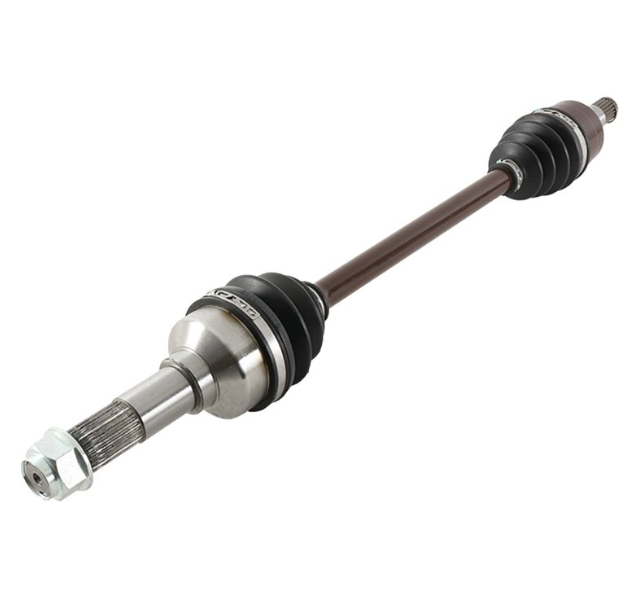 CV Shaft Complete for Yamaha Rhino Front Left, brown shaft with black CV boots by ATV City