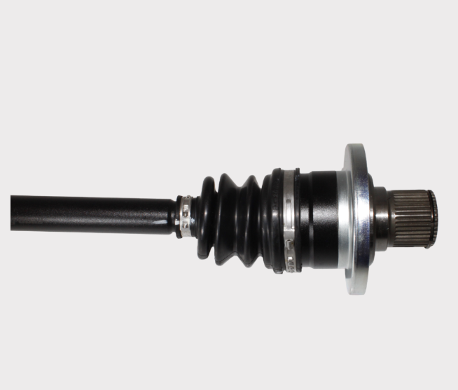 CV driveshaft rear right for Yamaha Rhino, black booted shaft with metal hub