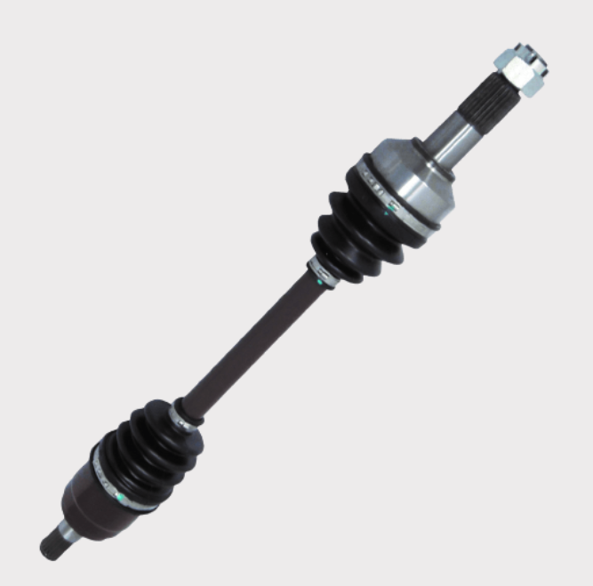 CV driveshaft complete, front-right for Honda TRX420FA IRS (2015–2019) with black rubber boots