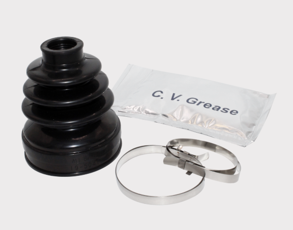 CV Boot Kit – Front Inner for ATV Axles, black rubber boot with clamps and grease packet (ATV City)