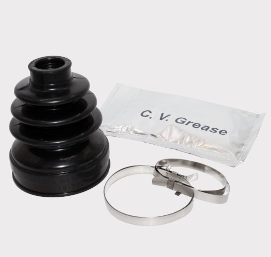 CV Boot Kit – Rear Inner for Polaris Ranger, black rubber boot with clamps and CV grease packet (ATV City)