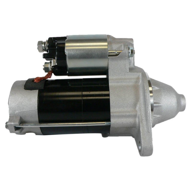 Starter motor ATV City for Cub Cadet Volunteer 4x4 Diesel, black with silver mounting, OEM YA-119717-77010