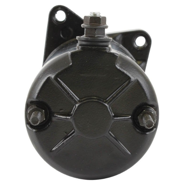 Starter motor with black round housing and mounting studs for Sea-Doo GSX/GTX/SPX/XP/Challenger/Speedster (1995–1999).
