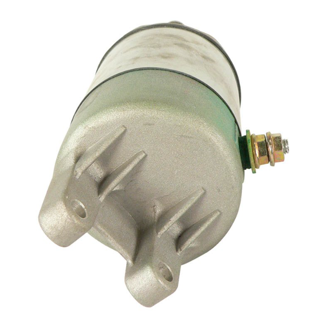 Starter motor for Honda TRX 300 EX 93-09 by ATV City, metallic silver housing.