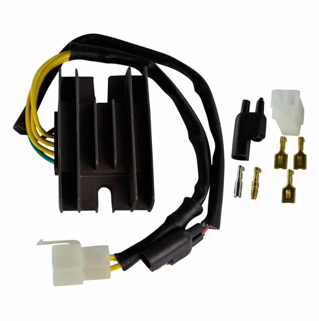 Regulator Rectifier for Arctic Cat 400/500 (2000–2001) voltage regulator kit with black body and harness by ATV City