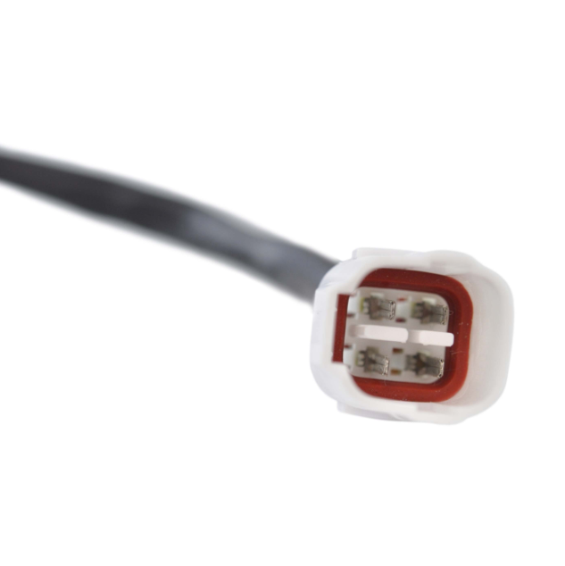 Regulator rectifier connector for Yamaha YFZ450 (2004–2013); white housing with red seal on black lead