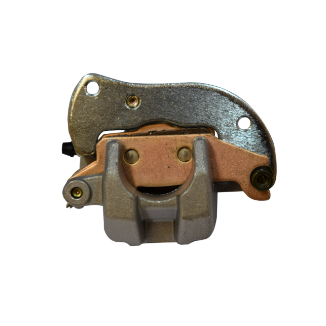 Brake Caliper ATV City rear left for Yamaha Grizzly 550/700 and Kodiak 700 (2007–2019); silver body with copper-colored bracket