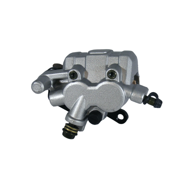 Front right brake caliper, silver, for ATV City; fits Kawasaki KLF Bayou 4x4 and Suzuki LT-F300F KingQuad 1989–2005