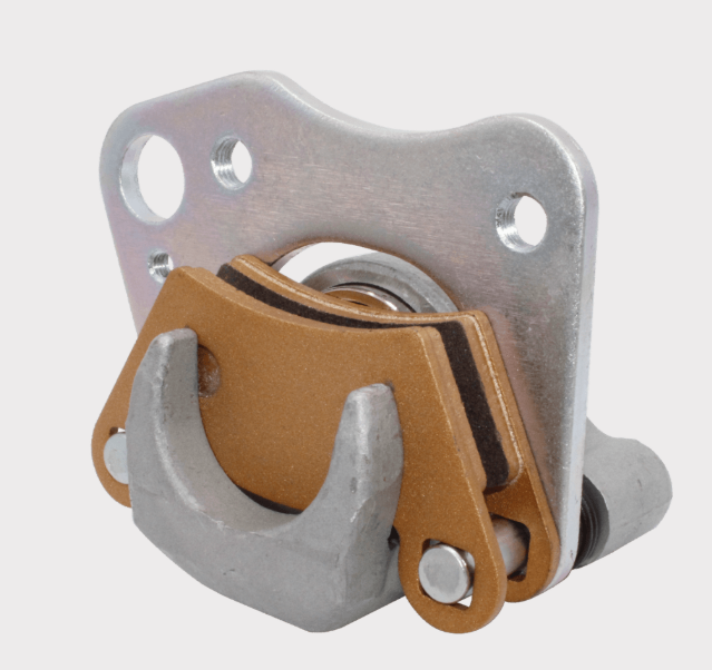 Front right brake caliper for Polaris Ranger 570 SP; bronze pad with silver mounting bracket