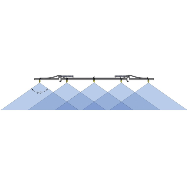 Fimco gray ATV spray boom kit with 5 nozzles, 100in coverage, quick-release