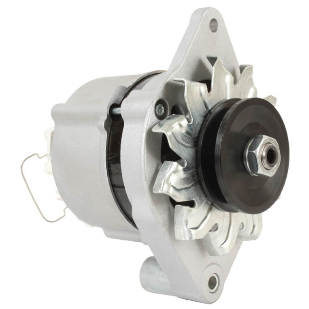 Alternator, silver housing with black pulley, 12V 33A AR62401, ATV City