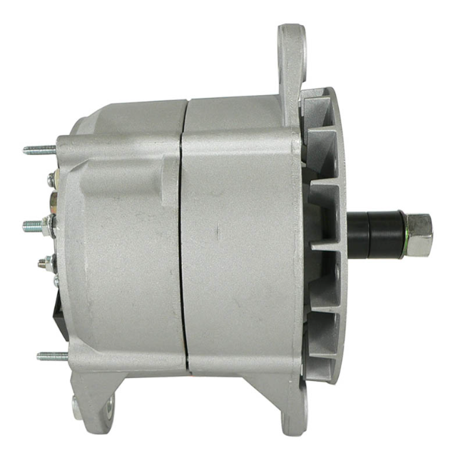 Alternator DGT Agri, 12V 135A for John Deere 648E Skidder / Case IH; silver metal housing