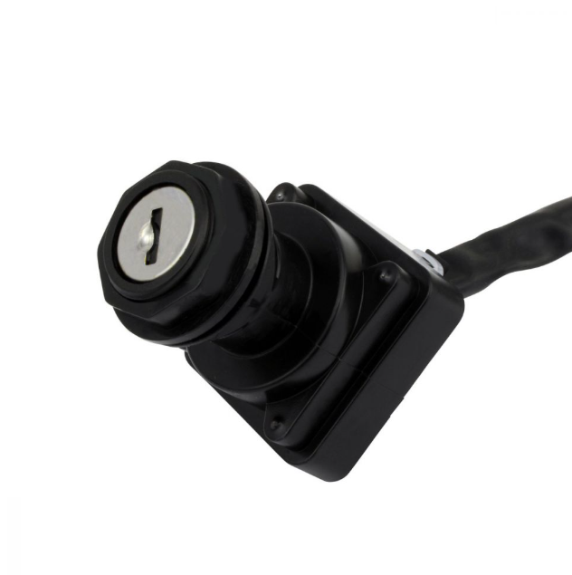 Ignition Key Switch for Suzuki LTA 700 X KingQuad, black with wiring harness ATV City
