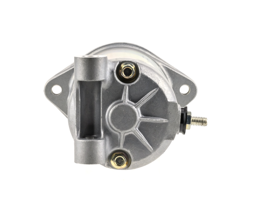 Denso tractor starter motor, 12V 0.6kW, 9-tooth, silver body