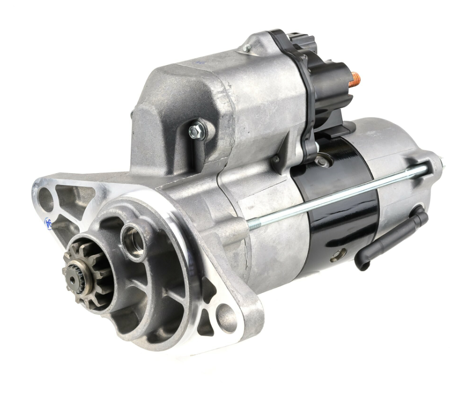 Denso gear reduction tractor starter motor, 12V, 3.0kW, 11-tooth for Isuzu
