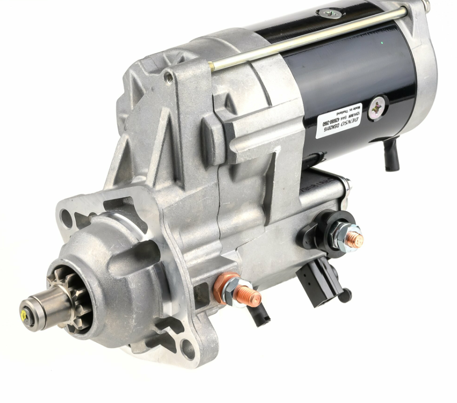 Denso gear-reduction tractor starter motor, 24V 4.8kW, 10T drive for Cummins